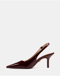 Wittner - Leia Crinkle Patent Leather Slingbacks