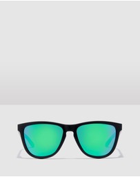 Hawkers Co - HAWKERS Polarized Carbon Black Green One Raw Sunglasses for Men and Women UV400