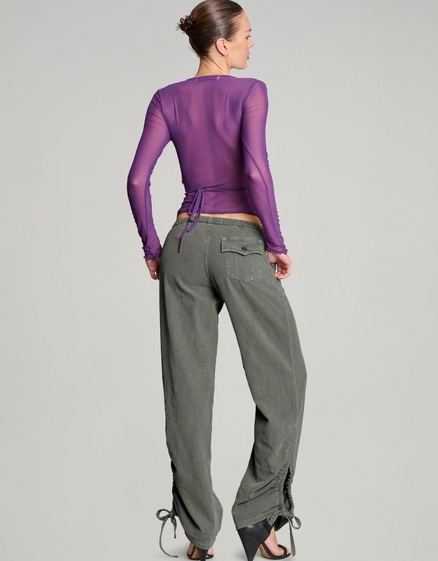 Love and Nostalgia - Big Baddie Pant - Army Smoke
