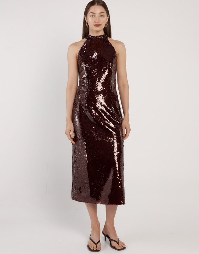 Fate + Becker - Juliette Sequin Halter Dress