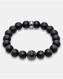 THOMAS SABO - Matt Obsidian Bead Bracelet