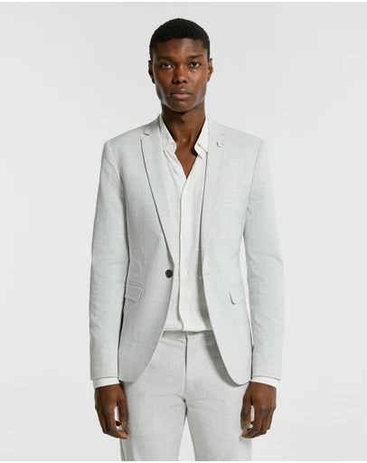 yd. - Terrazzo Check Stretch Blazer