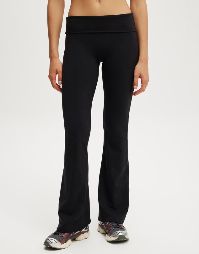 Cotton On Body Active - Ultra Soft Roll Over Flare Tights