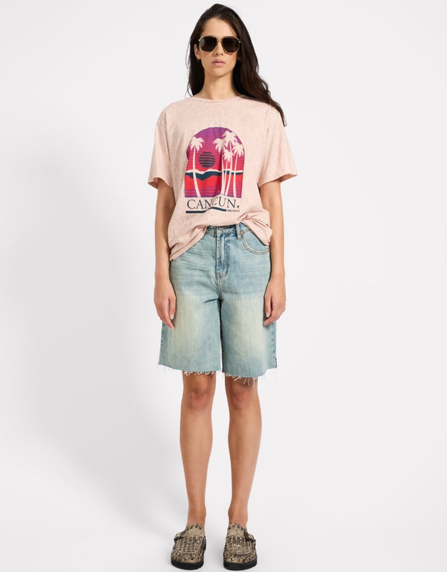 ONE TEASPOON - Cancun Boyfriend Tee - Stone