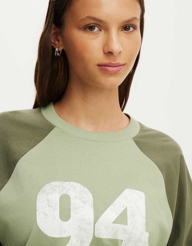 Cotton On Body Active - Active Graphic Raglan Tee