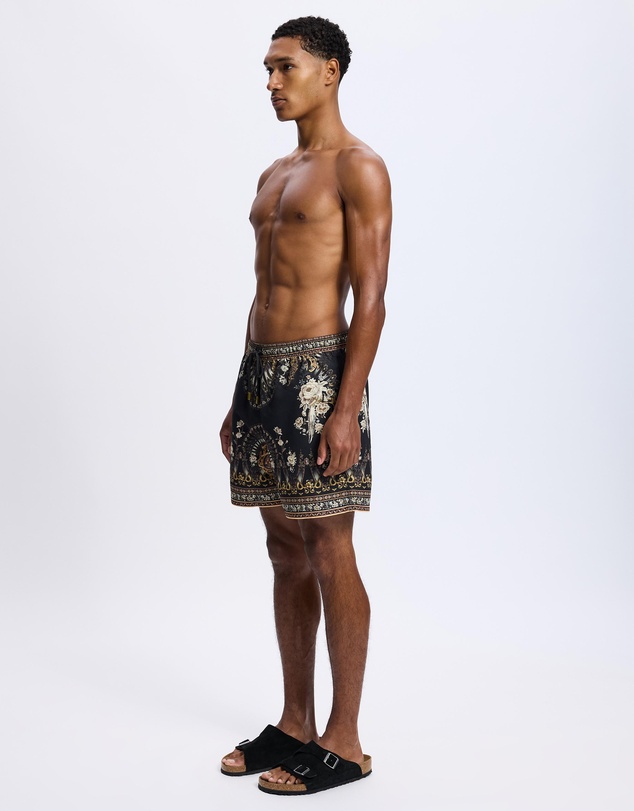 Camilla - Mid Length Boardshorts With Elastic Waist