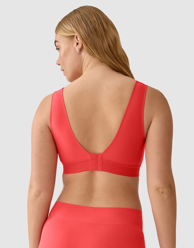 Naturana - Back & Side Smoothing Wirefree Crop Top Bra