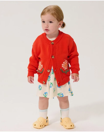 Bobo Choses - Pixel Daisy Cardigan - Babies