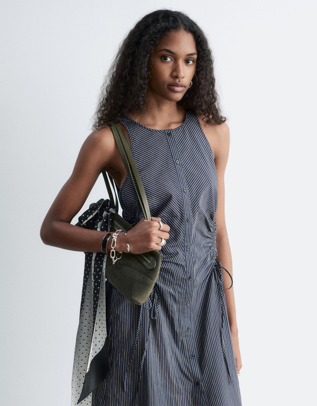 & Other Stories - Sleeveless Drawstring Midi Dress