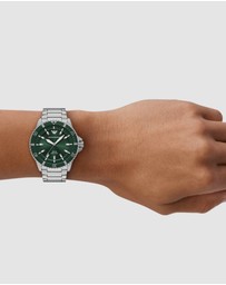 Emporio Armani - Silver Tone Analogue Watch