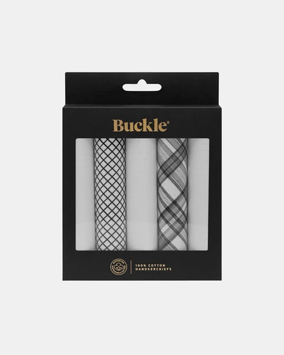 Buckle - Sterling 5-Pack 100% Sustainable Cotton Handkerchief Set