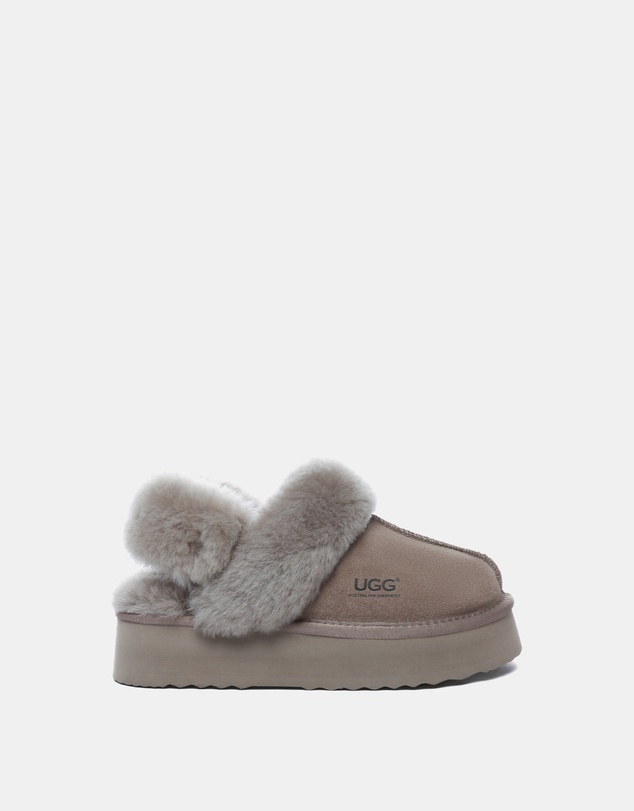 EVERAU - Australian Shepherd Ugg Musa Platform Cow Suede Upper House Shoes