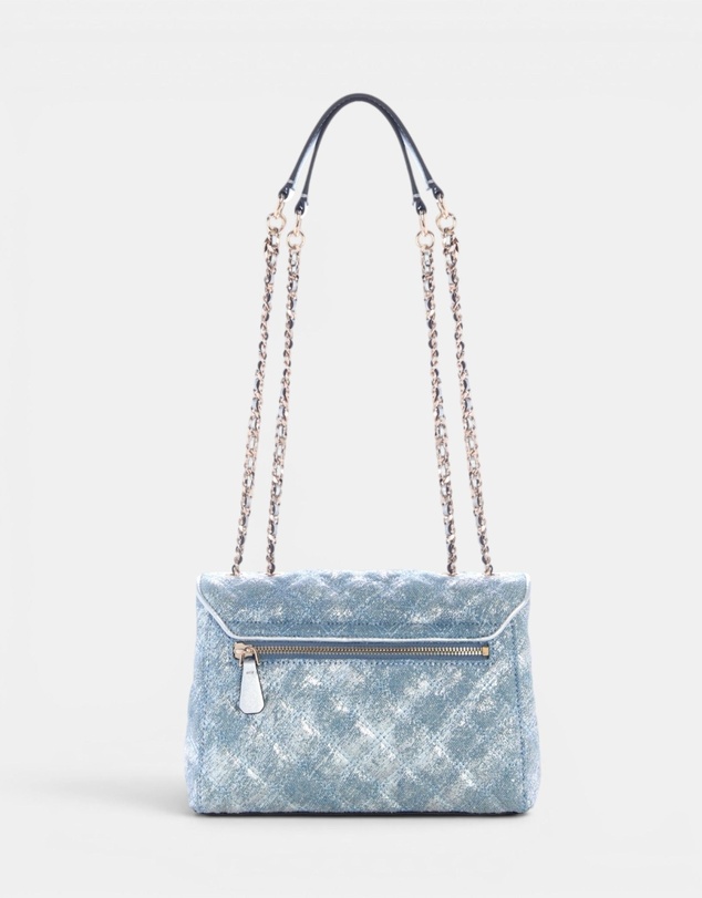 GUESS - Giully II Convertible Denim Flap Bag