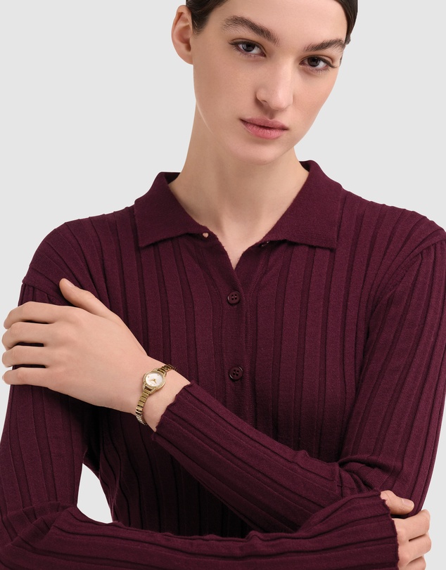 Furla - Furla Mini Shape 20mm Gold-Tone Stainless Steel Bracelet Watch