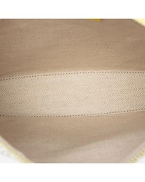 Pre-Loved by Azura Reborn - Pre-Loved Repeat Anagram Jacquard and Leather Oblong Pouch