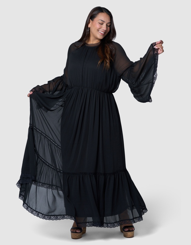 The Poetic Gypsy - Echoed Maxi Dress