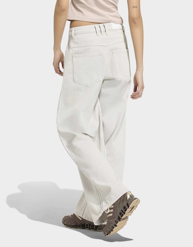 adidas Originals - HIGH-RISE WIDE-LEG DENIM PANTS Womens