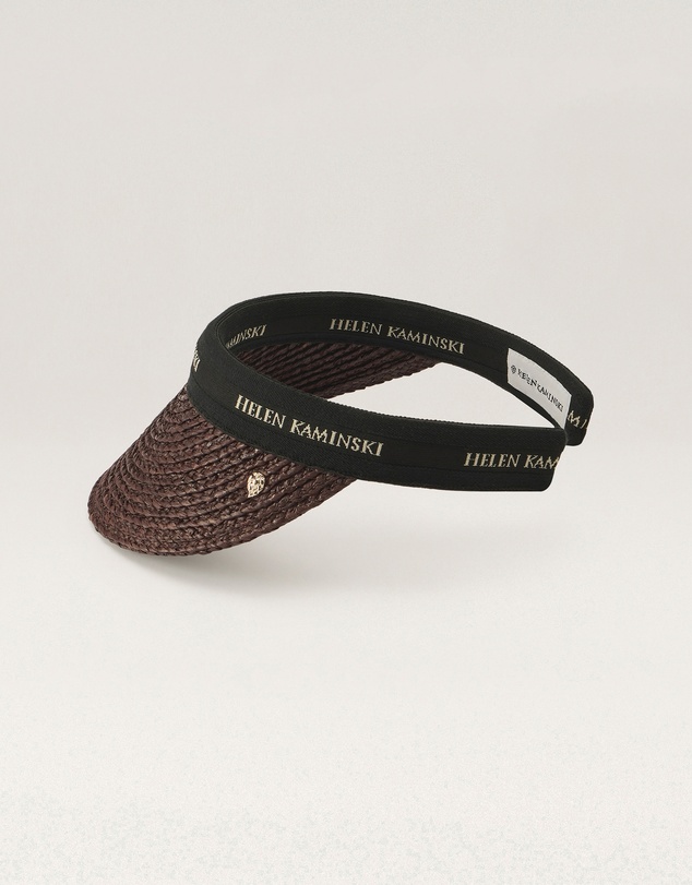 Helen Kaminski - Bianca 8 Raffia Logo Visor