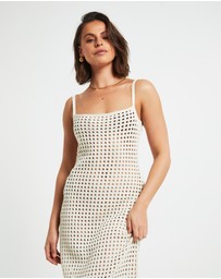 Subtitled - Calypso Crochet Midi Dress