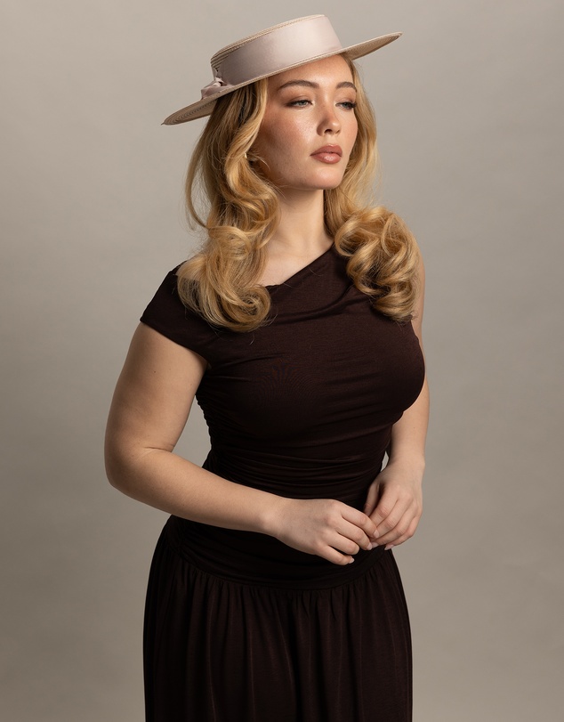 Morgan & Taylor - Clarke Racewear Boater in Beige