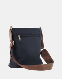 Pierre Cardin - Pierre Cardin RFID Lightweight Nylon Crossbody Bag