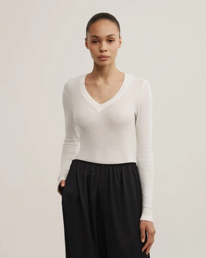 Witchery - Fine V-neck Long-sleeve Top