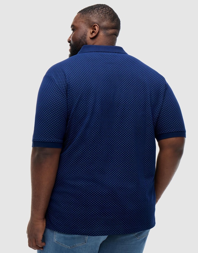 Tommy Hilfiger - Big & Tall Regular Fit Geometric Print Polo Shirt