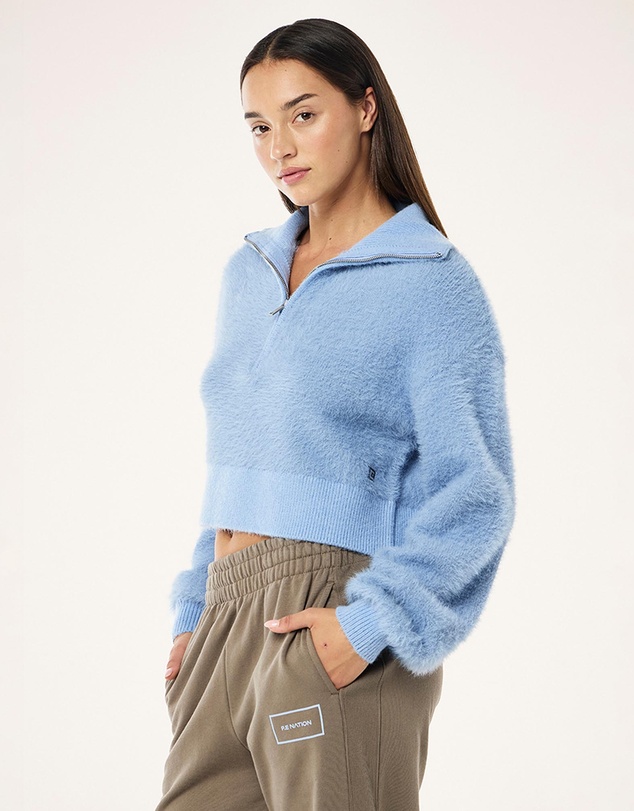 P.E Nation - Greenpoint Knit Zip Neck Sweater