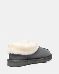 EVERAU - Australian Shepherd Ugg Homey Slipper Cow Leather Upper House Shoes