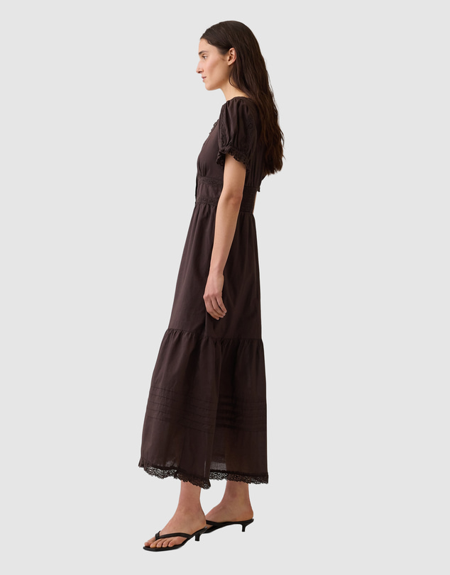 GAP - SS Lace Insert Button Maxi Dress