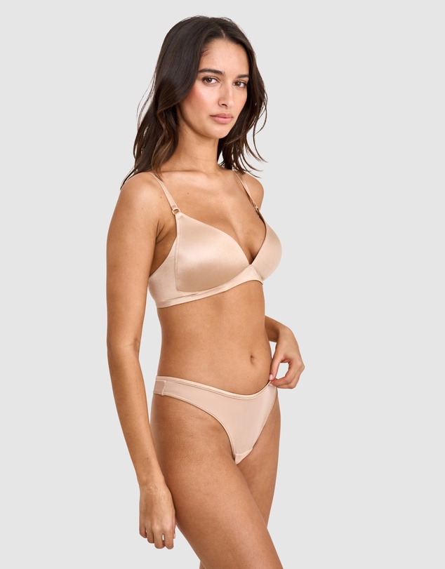 Bras N Things - Sexy Basics High Leg G String - Nude 2