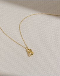 Wanderlust + Co - Alphabet Bubble Pendant Necklace - Letter B