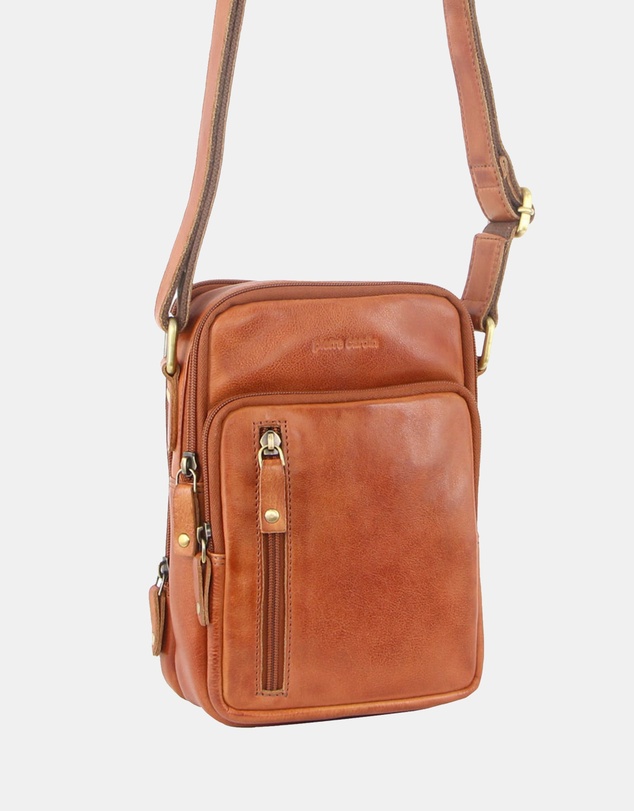 Pierre Cardin - Pierre Cardin Rustic Leather Cross Body Bag