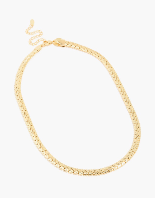Lovisa - Waterproof Gold Plated Stainless Steel Interlock Chain Necklace