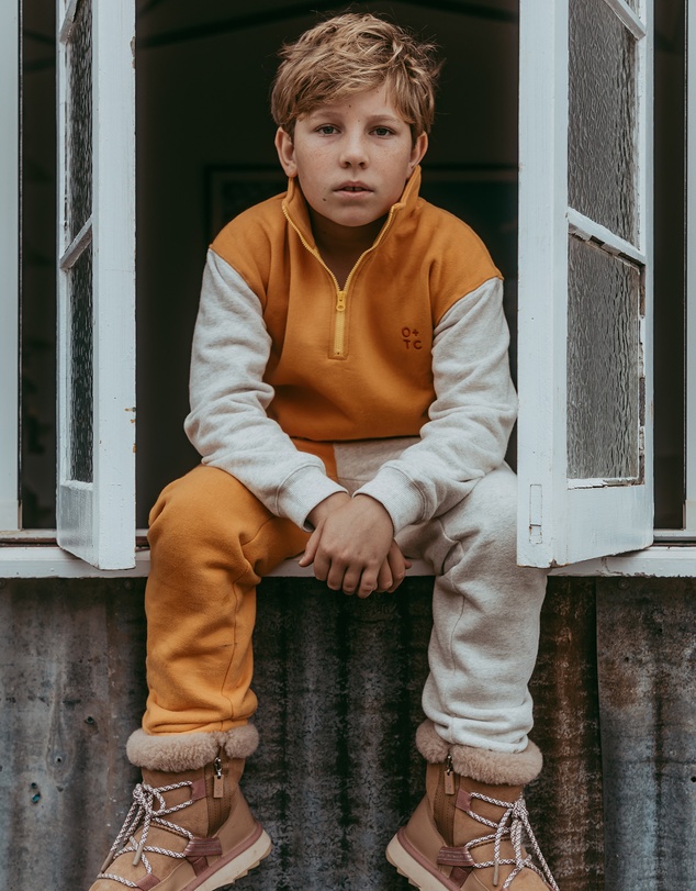 Olive & The Captain - Marigold Cosy Block Zip Jumper- Updated Fit