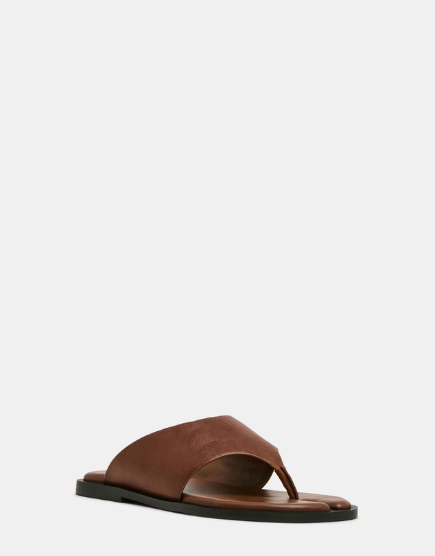 Steve Madden - Illia Cognac Leather Sandals