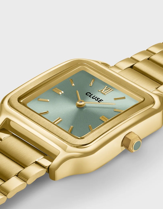 Cluse - Gracieuse Sage Green/Gold Link