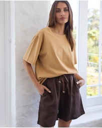 CAMIXA - Panthea Linen Shorts