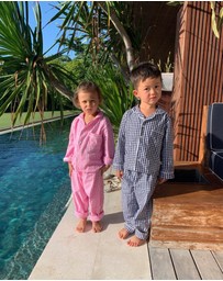 Sant And Abel - Kids Hepburn Gingham Pink PJ Set