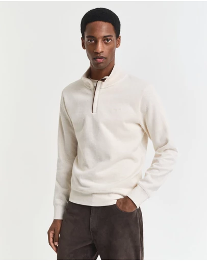 Gant - Sacker Rib Half-Zip Sweatshirt