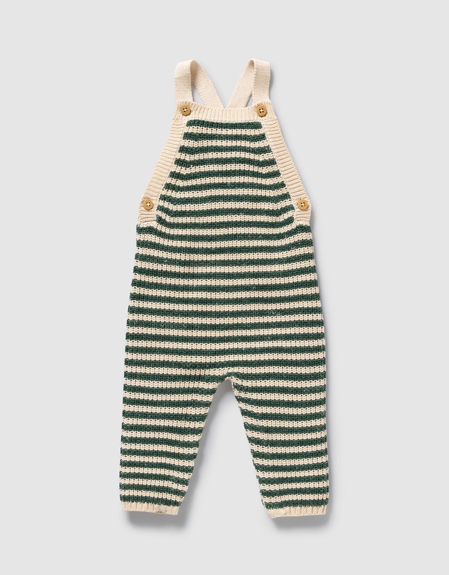 Wilson & Frenchy - Organic Knitted Stripe Overalls - Babies