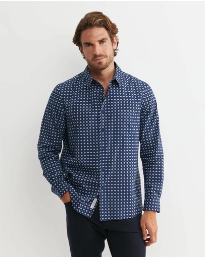 Sportscraft - William Long Sleeve Print Shirt