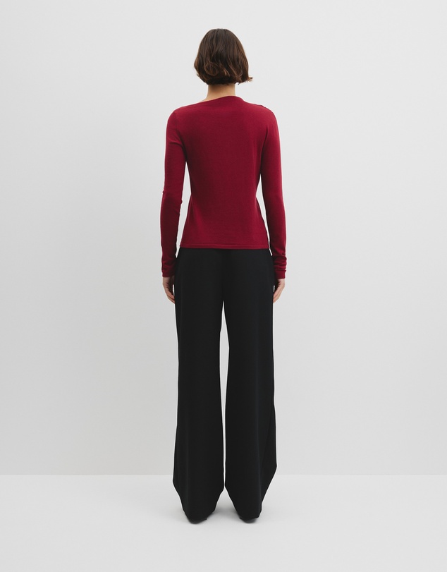 Country Road - Merino Wool Blend Drape Neck Knit
