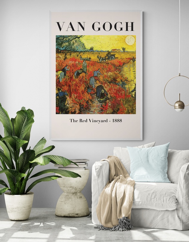 Inka Arthouse - The Red Vineyard by Van Gogh Art Print