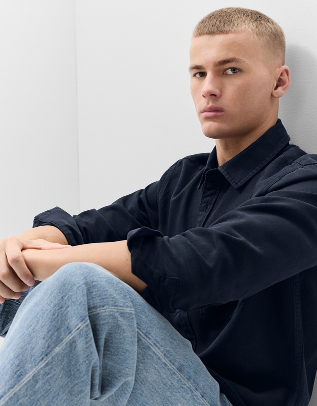 UNISON - Cotton Lyocell Relaxed Fit Shirt