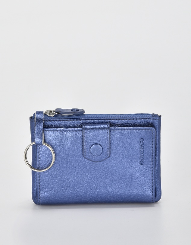 Cobb & Co - Collins Metallic RFID Safe Leather Wallet and Coin Purse