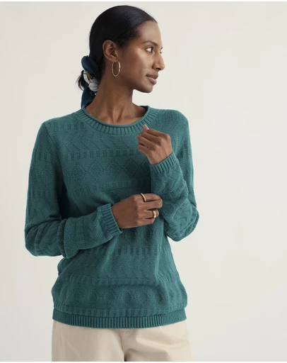 Seasalt - Seasalt Cornwall Blue Kinter Organic Cotton Jumper