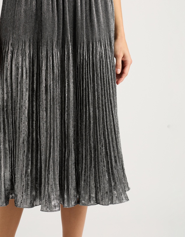 David Lawrence - Rumi Metallic Pleat Skirt