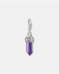 THOMAS SABO - Hexagon Charm with Imitation Amethyst and Fine Symbols