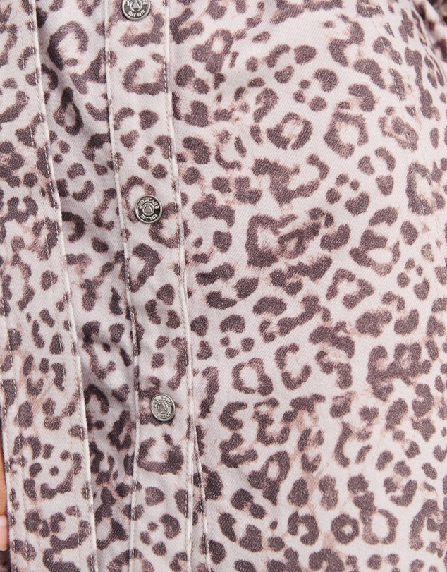 Jag - Leopard Denim Dress
